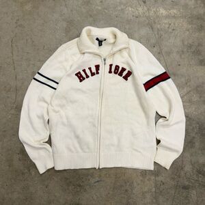 Vintage Tommy Hilfiger zip up knit sweater